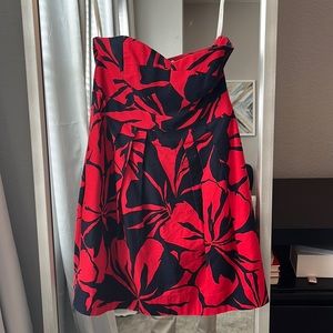 Shoshanna / linen / strapless / sz8